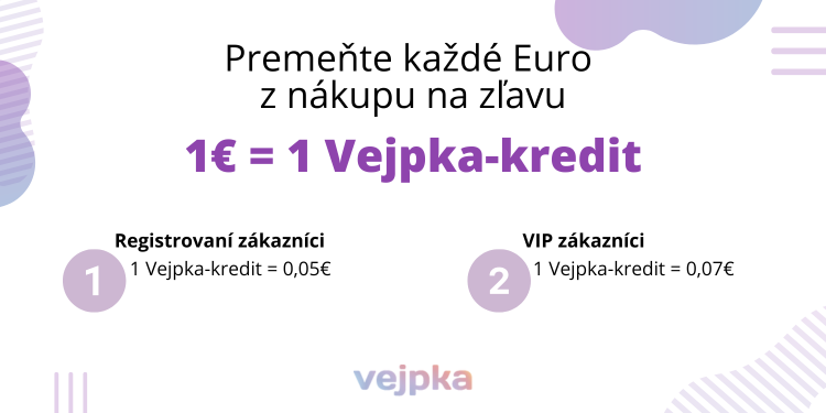 Hodnota vejpka-kreditov pre zákazníkov